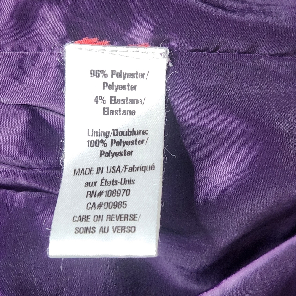 Z Spoke Zac Posen Purple Sheath Dress - Picture 5 of 5